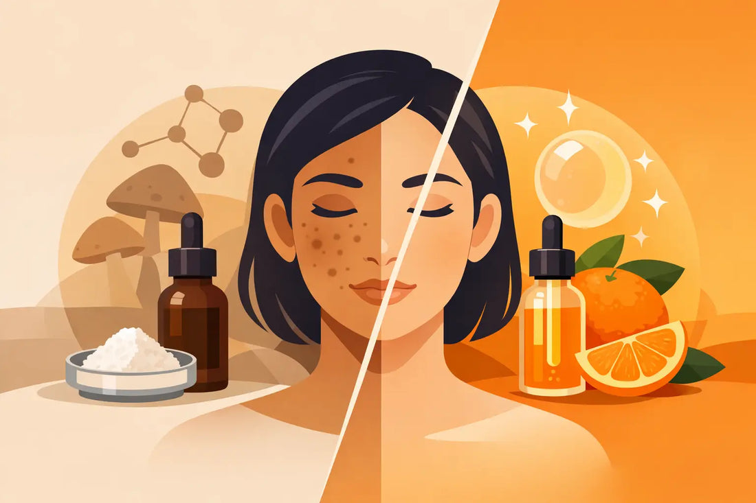 Kojic Acid vs Vitamin C for Dark Spots
