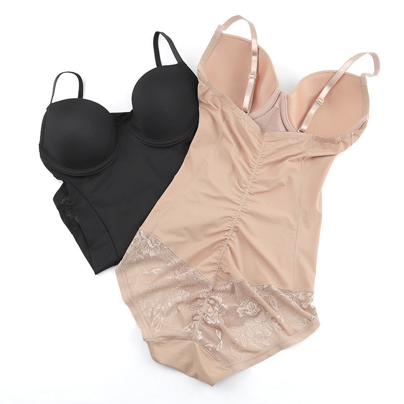 Belt Buckle Corset Waist Boxer One-Piece Body Shaper – 50% OFF