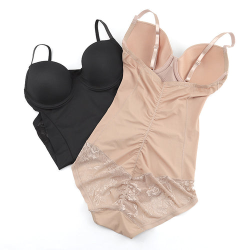 Belt Buckle Corset Waist Boxer One-Piece Body Shaper – 50% OFF